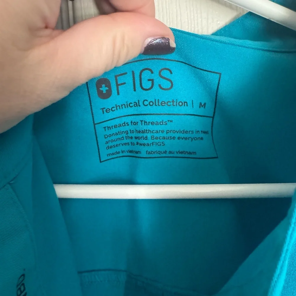 Figs Women's Rafaela m medium teal - Picture 2 of 4